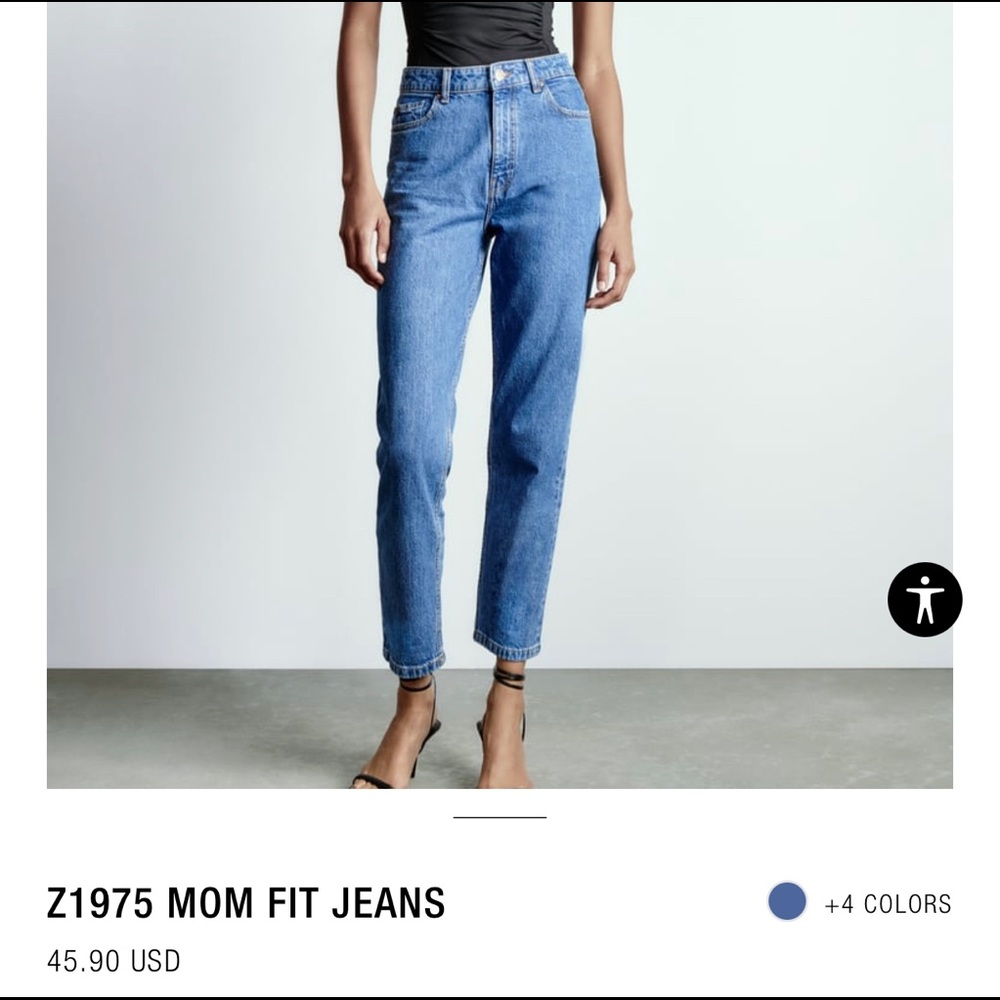 Brand new Zara mom jeans size 10